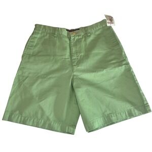 Vineyard Vines Boys Green Plain Front Club Short Size 12 NWT Cotton Twill Preppy